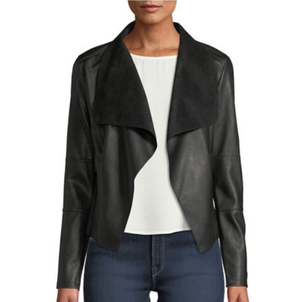 Faux leather jacket